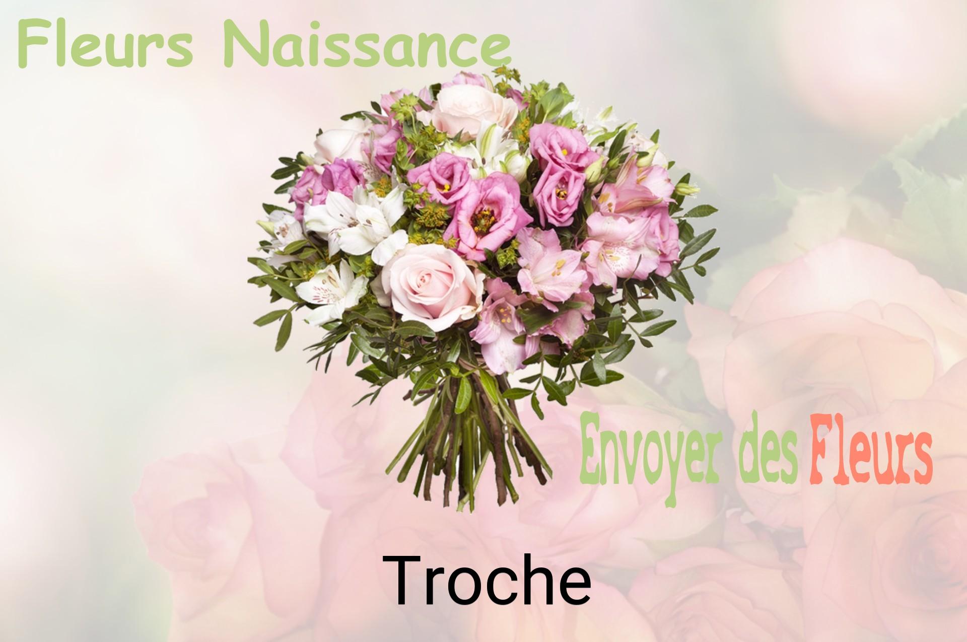 Bouquet de fleurs de naissance livré à Troche